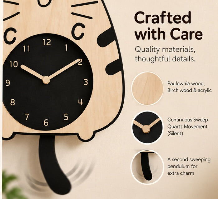 Chubb Cat Wall Clock